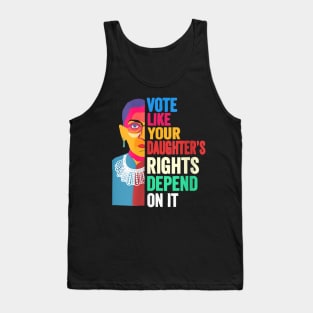 Vote Like Your Daughter’s Rights Depend on It v4 Tank Top